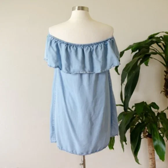 BB Dacota Denim mini dress or tunic Size M - Picture 3 of 6